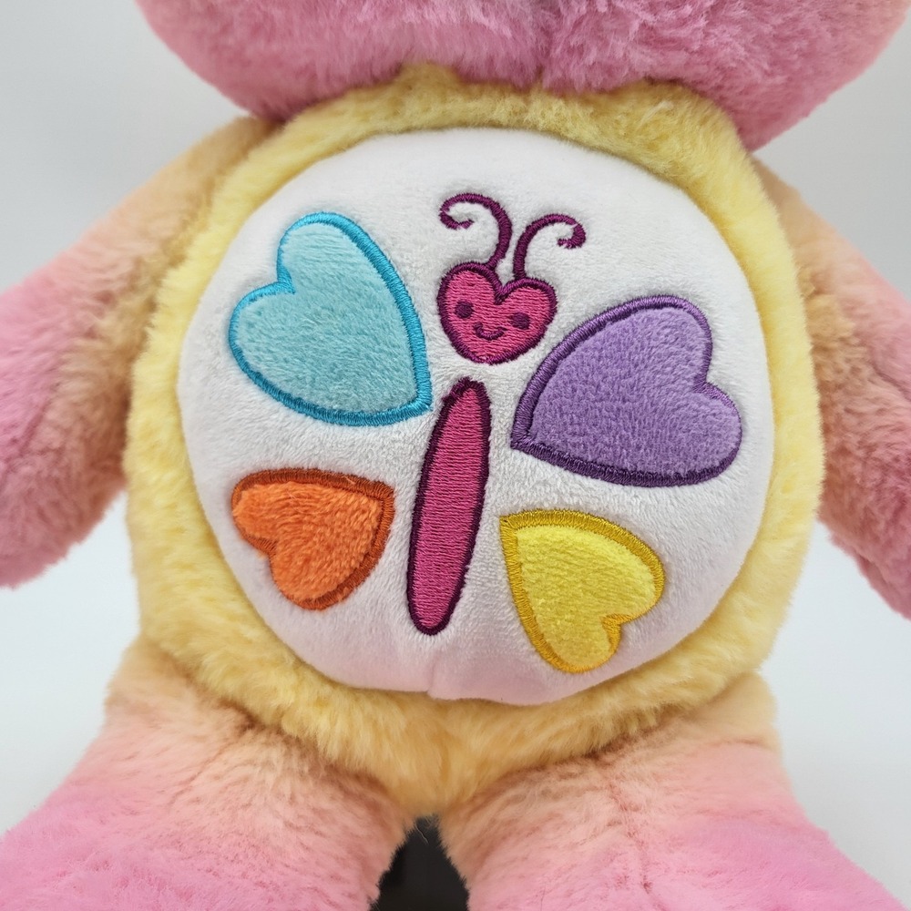 Care Bears Calming Heart Bear Plush 14" Butterfly Belly Stuffed Animal Basic Fun - Picture 4 of 10